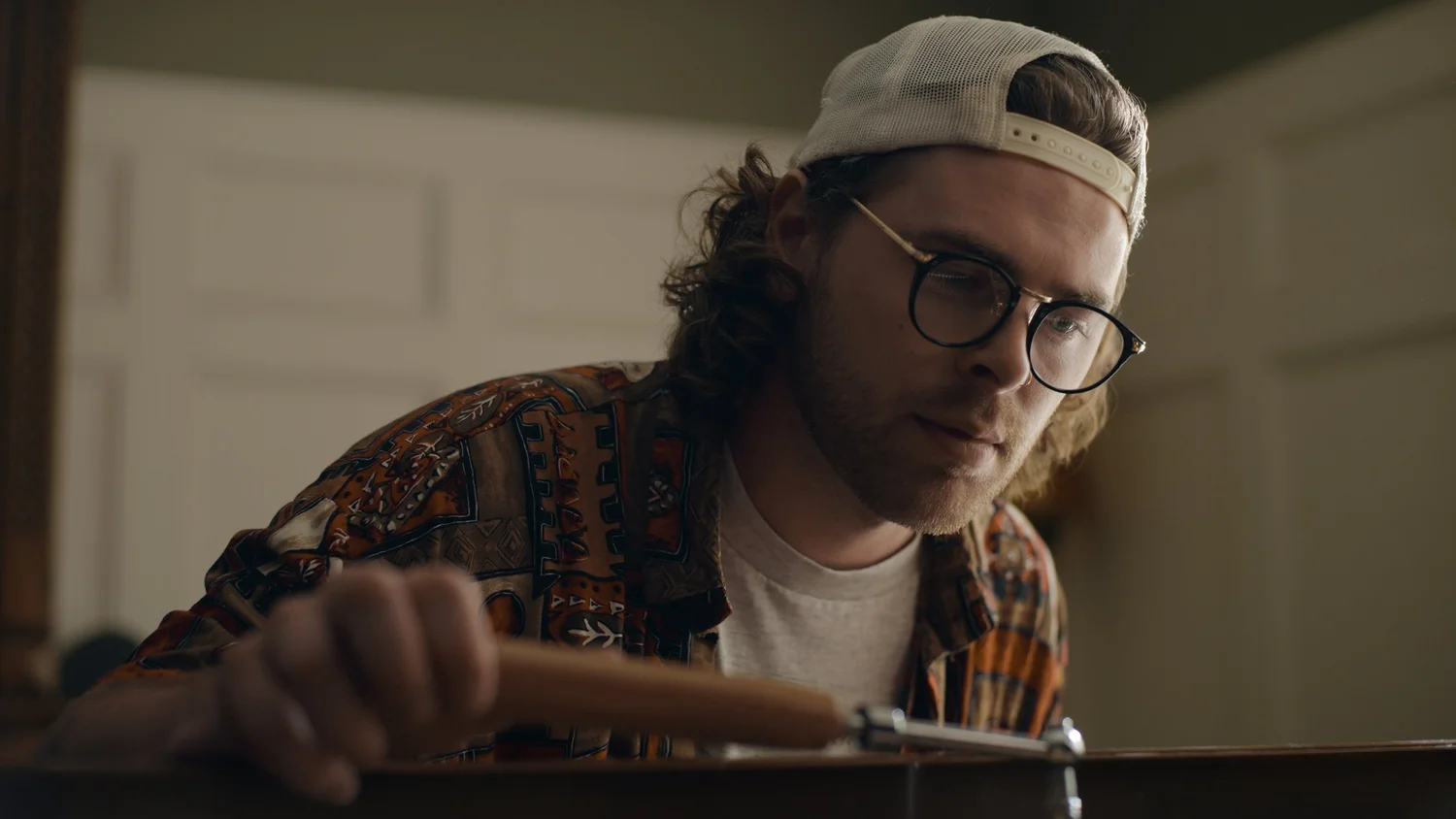 Jake Wells at the piano